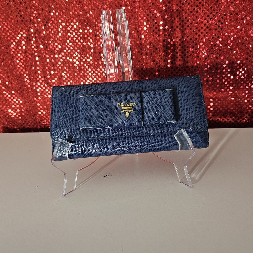 Prada Navy Blue Wallet
